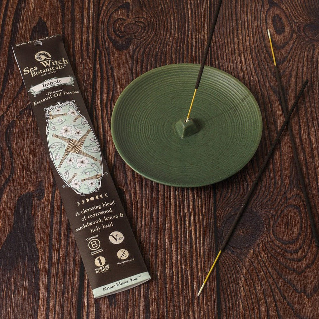 Imbolc Incense: with All-Natural Cedarwood, Sandalwood, Lemon, & Basil