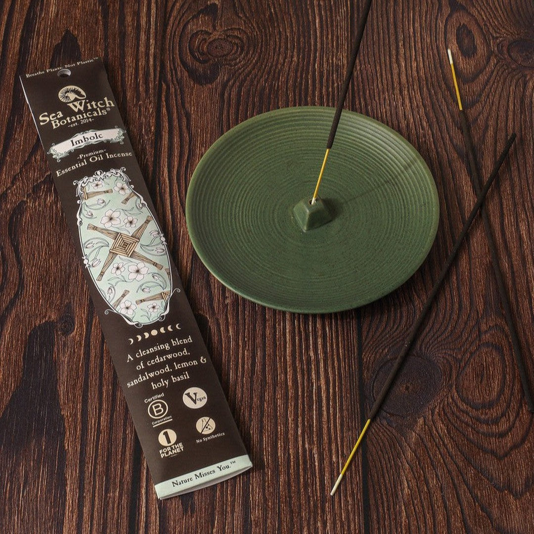 Imbolc Incense: with All-Natural Cedarwood, Sandalwood, Lemon, & Basil