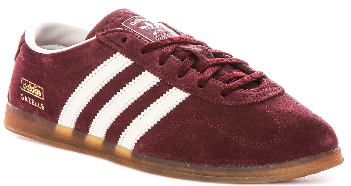 Adidas Gazelle Low Profile In Maroon For Women