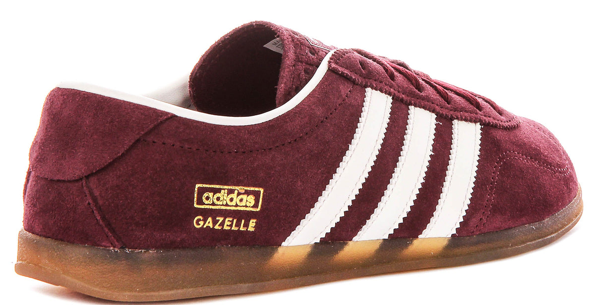 Adidas Gazelle Low Profile In Maroon For Women