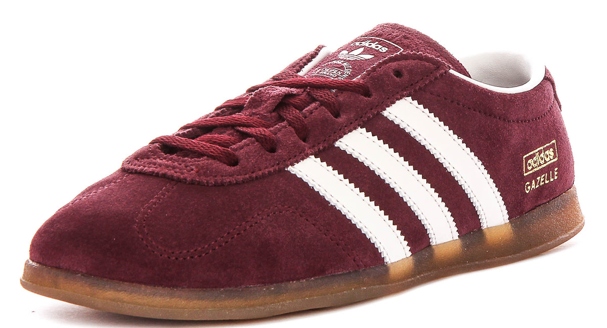 Adidas Gazelle Low Profile In Maroon For Women