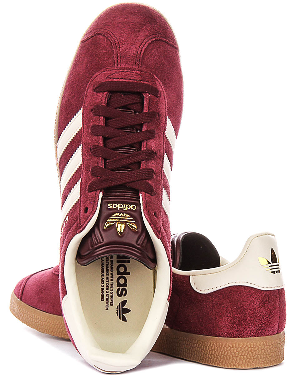 Adidas Gazelle In Maroon For Men