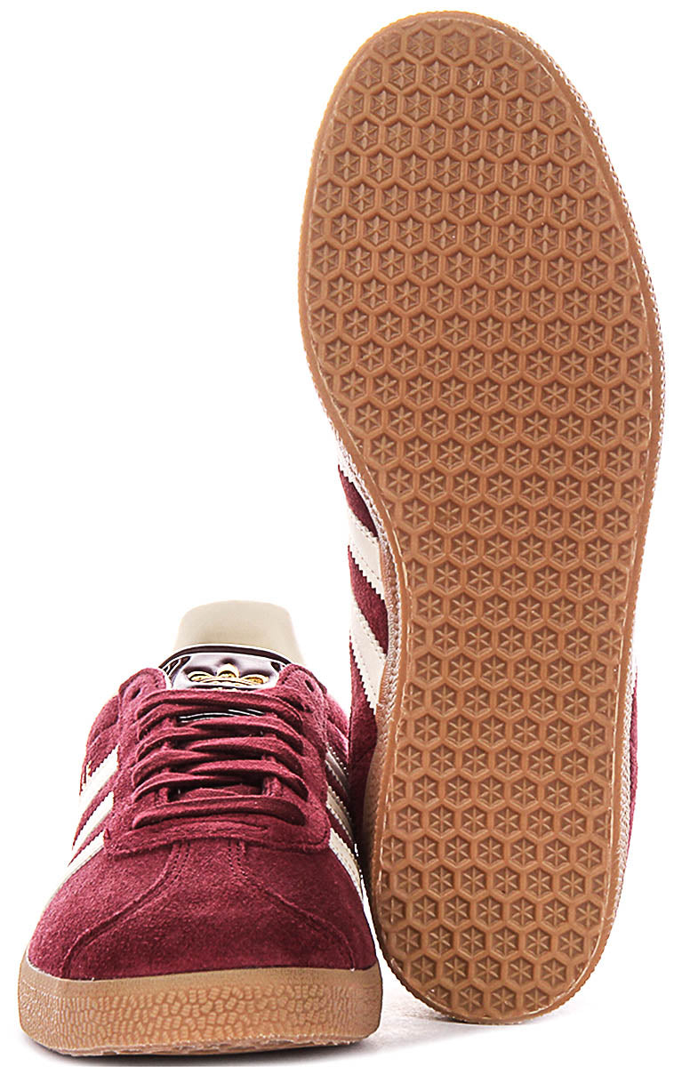 Adidas Gazelle In Maroon For Men
