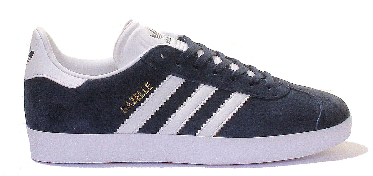 Adidas Gazelle Suede Trainers In Navy White
