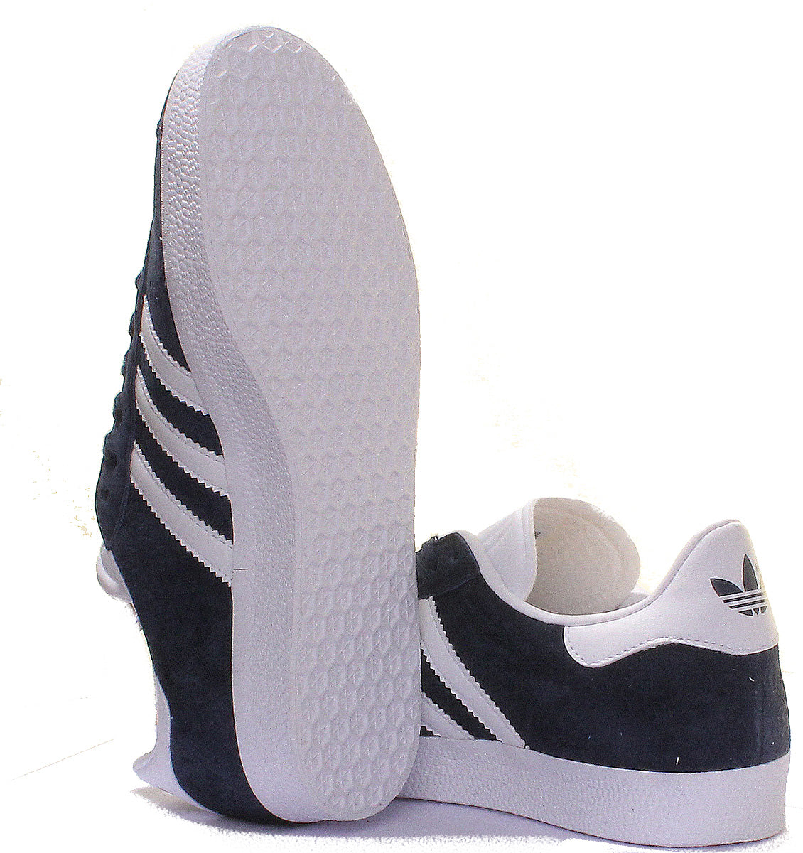 Adidas Gazelle Suede Trainers In Navy White