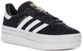 Adidas Gazelle Bold J In Navy White For Youth