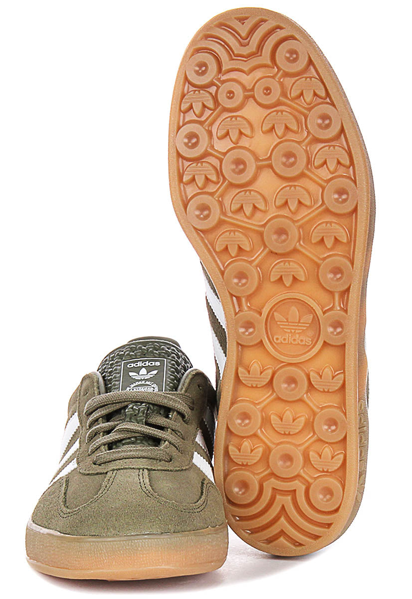 Adidas Gazelle Indoor In Olivewhite For Men