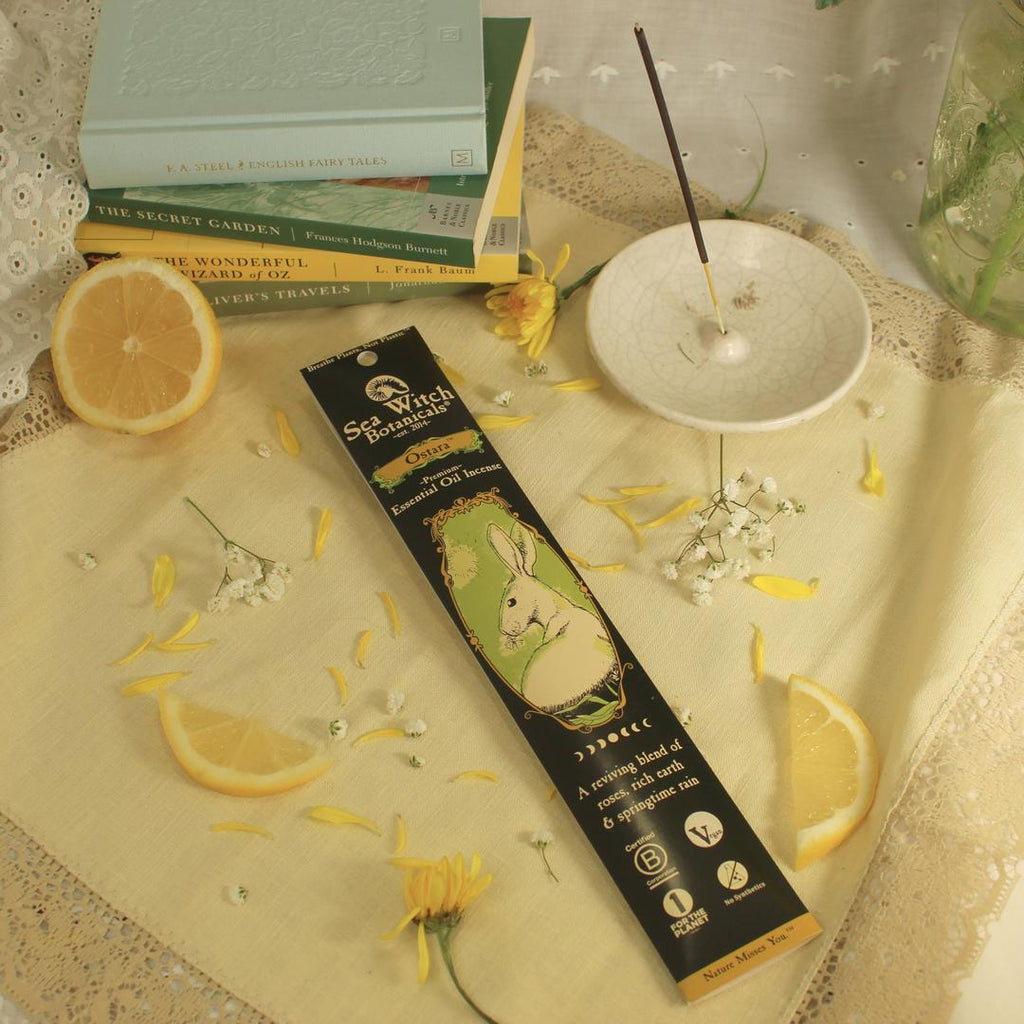 Ostara Incense: with All-Natural Camphor, Rose Geranium, Herbs, & Spices