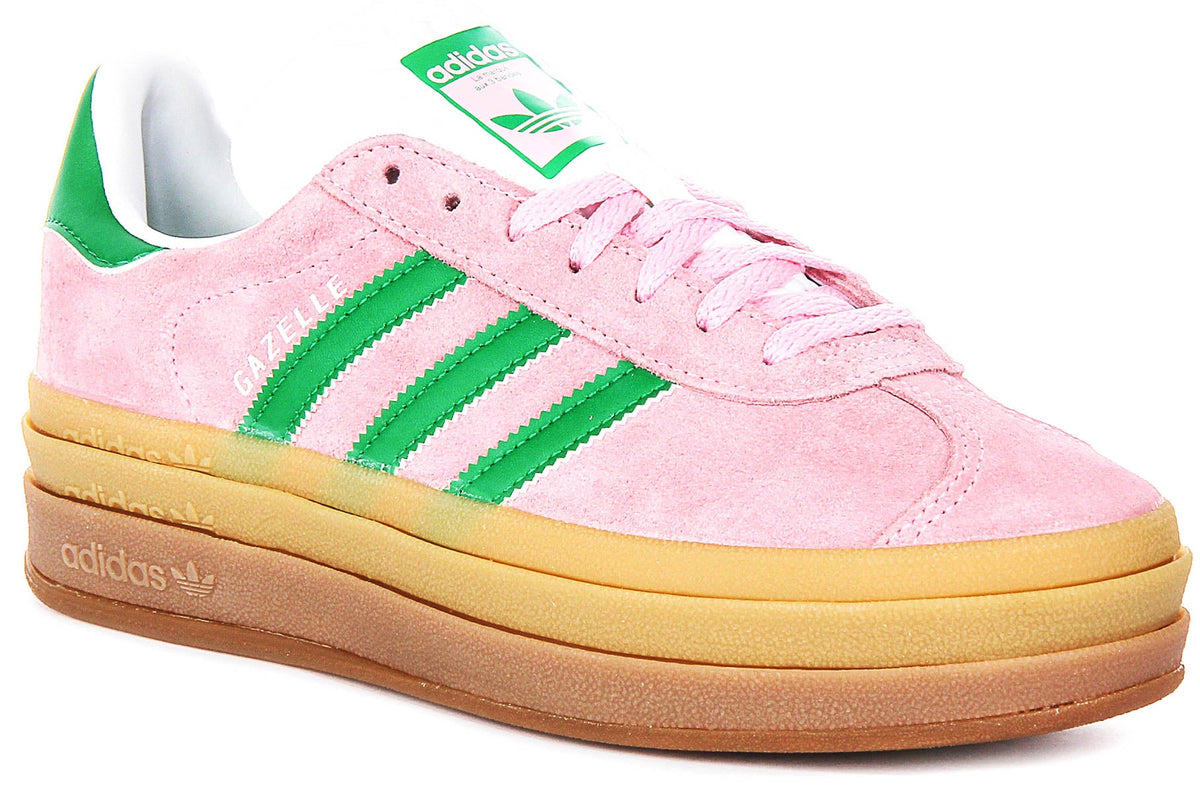 Adidas Gazelle Bold W In Pink White For Women