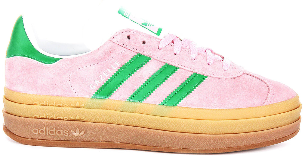 Adidas Gazelle Bold W In Pink White For Women