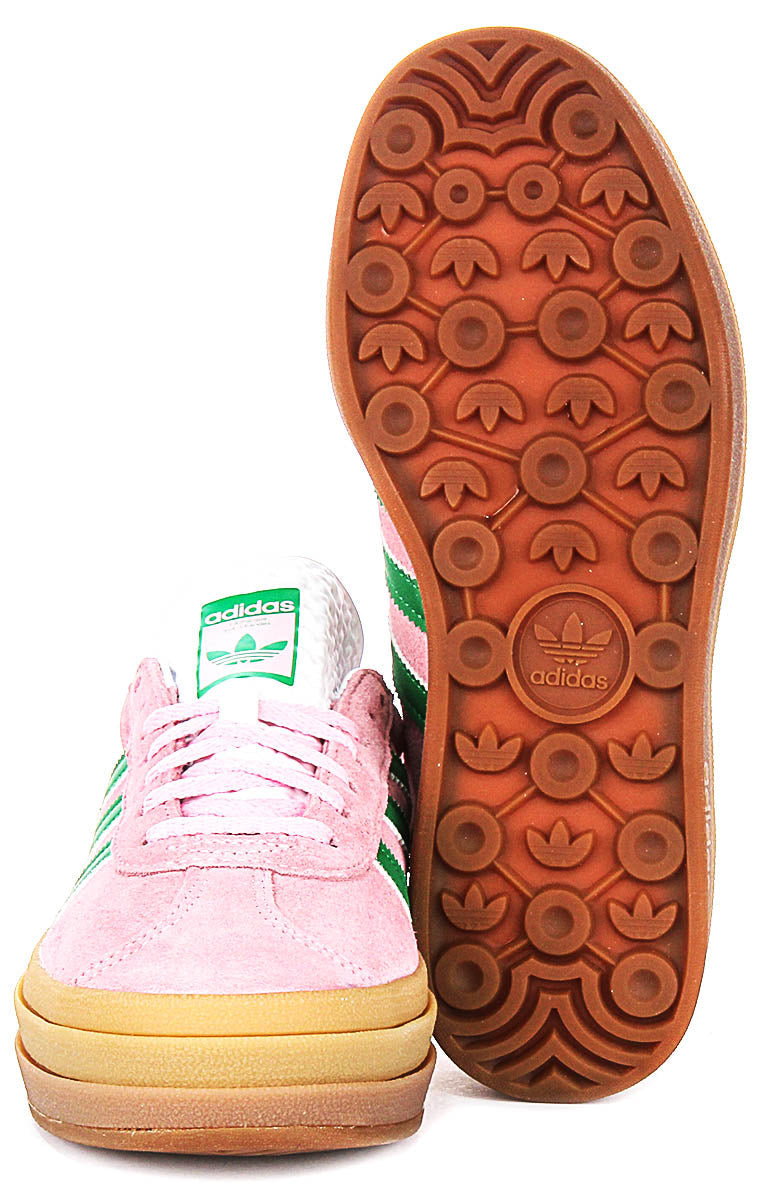 Adidas Gazelle Bold W In Pink White For Women