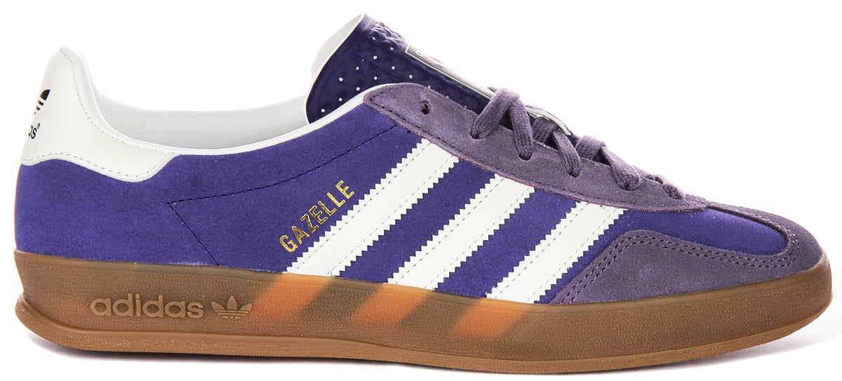 Adidas Gazelle Indoor In Purple White For Men
