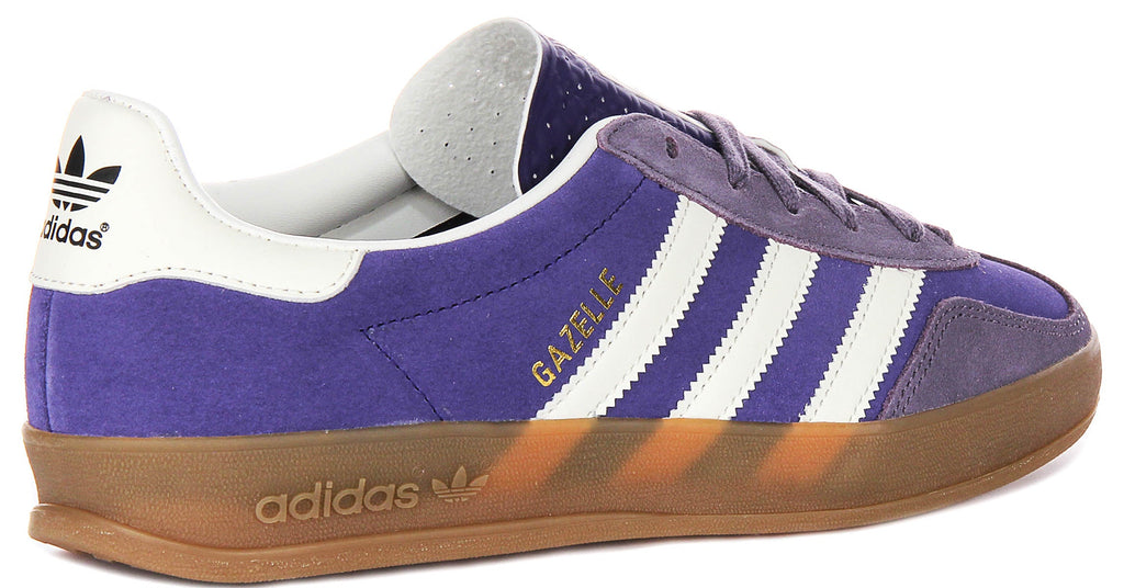 Adidas Gazelle Indoor In Purple White For Men