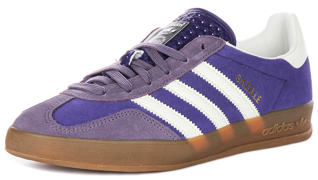 Adidas Gazelle Indoor In Purple White For Men