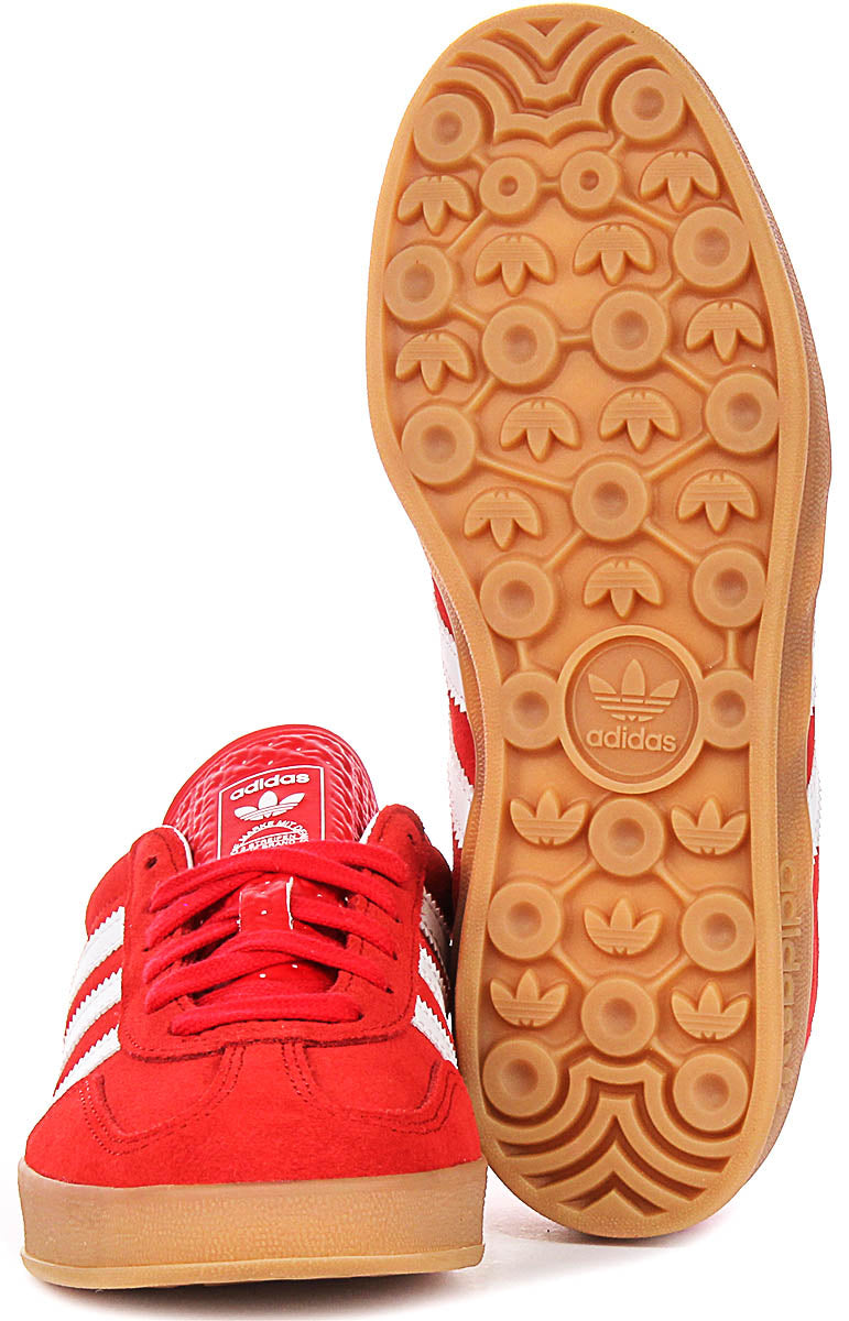 Adidas Gazelle Indoor In Red White For Youth