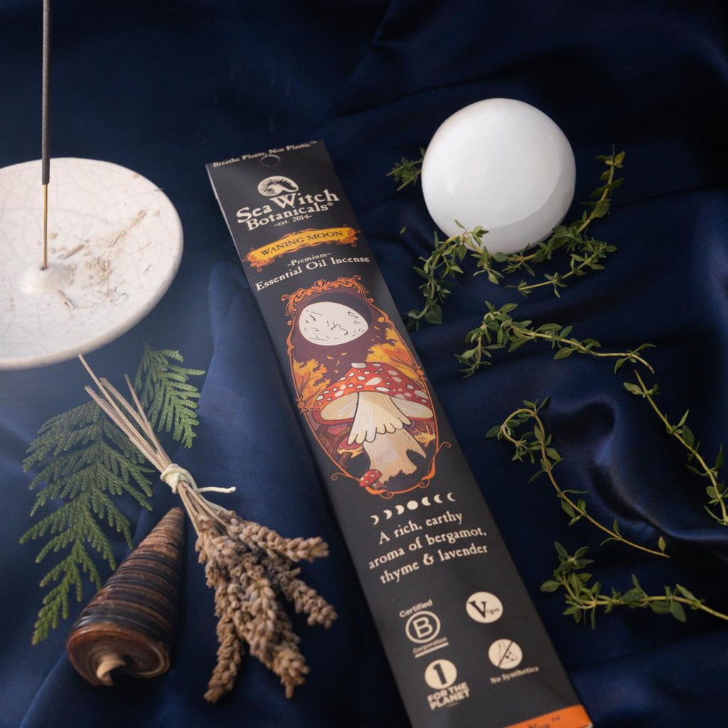 Waning Moon Incense: with Bergamot, Lavender, & Thyme