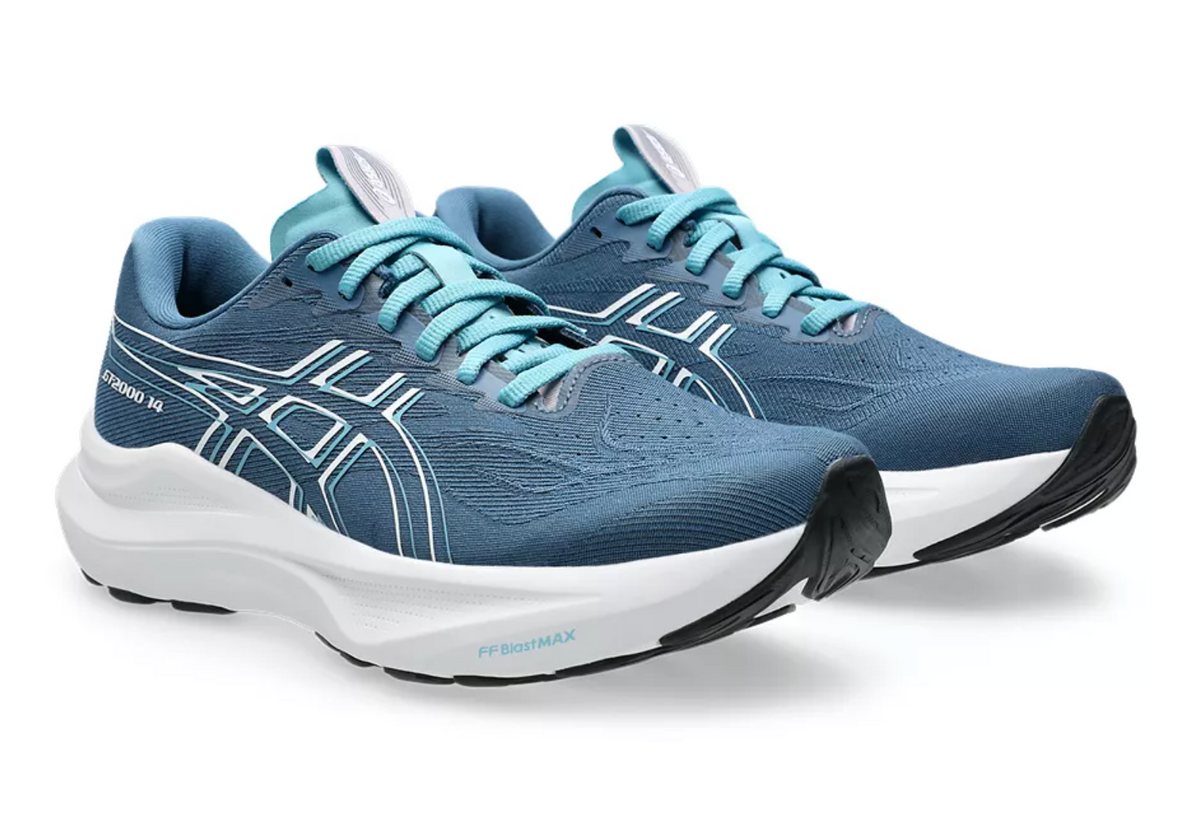 Womens ASICS GT-2000 14- Winter Sea/White
