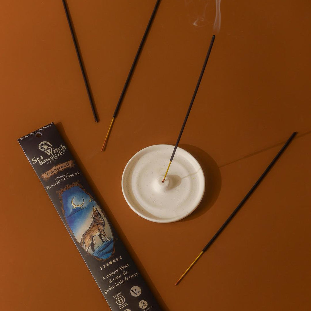 Timberwolf Incense: with All-Natural Mountain Forest Essential Oils