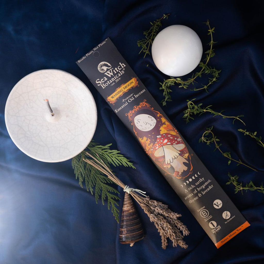 Waning Moon Incense: with Bergamot, Lavender, & Thyme