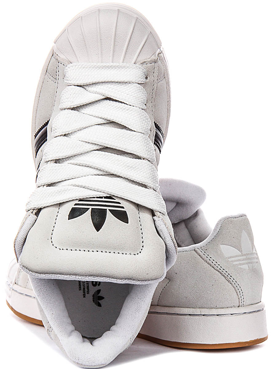 Adidas Superstar St J In White Black For Youth