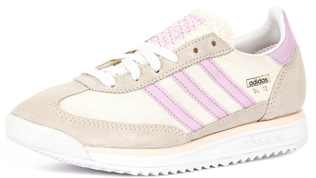 Adidas Sl 72 RS J In White Purple For Youth