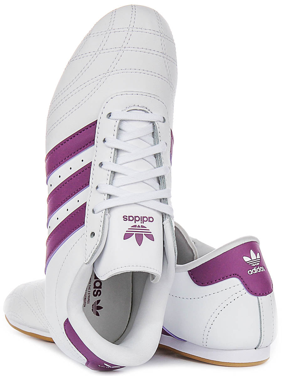 Adidas Taekwondo J In White Purple For Junior