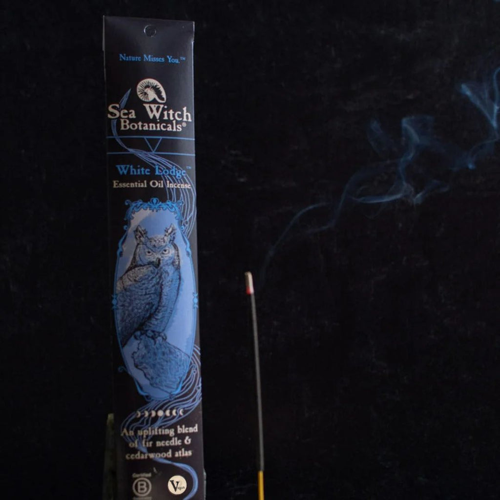 White Lodge Incense: with All-Natural Fir Needle & Cedarwood Atlas Essential Oils
