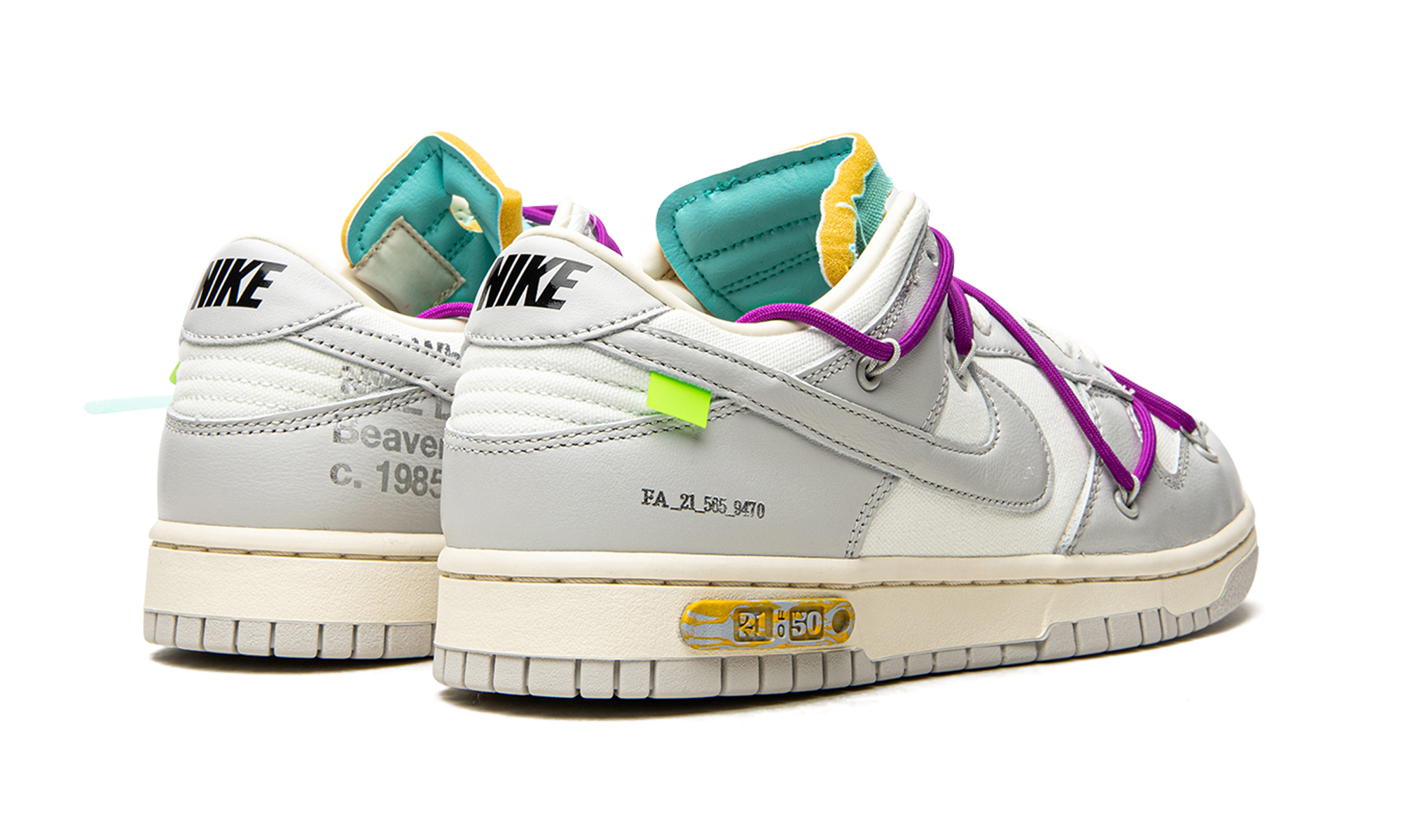 Dunk Low "Off-White - Lot 21" DM1602 100
