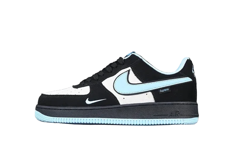 Nike Air Force 1 "Black/White/Tourquise"