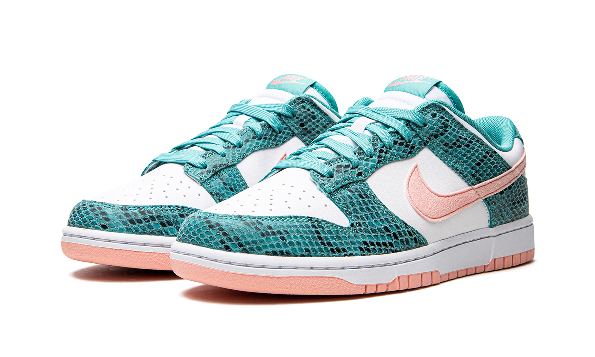 Dunk Low "Snakeskin Washed Teal Bleached Coral" DR8577 300