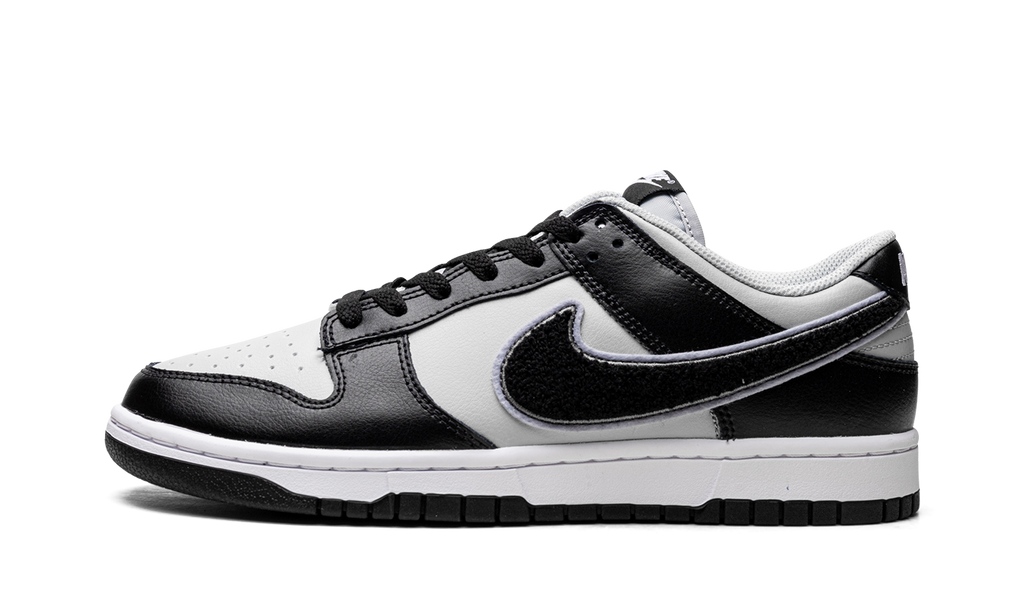 Dunk Low "Chenille Swoosh Black Grey" DQ7683 001