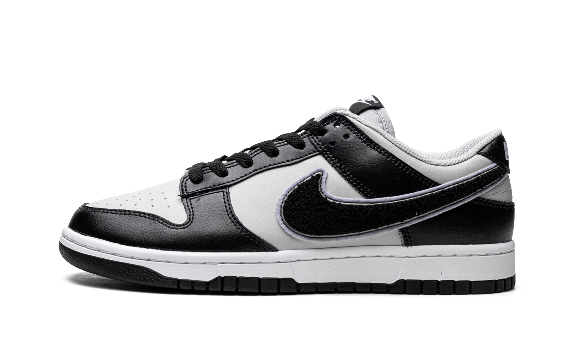 Dunk Low "Chenille Swoosh Black Grey" DQ7683 001
