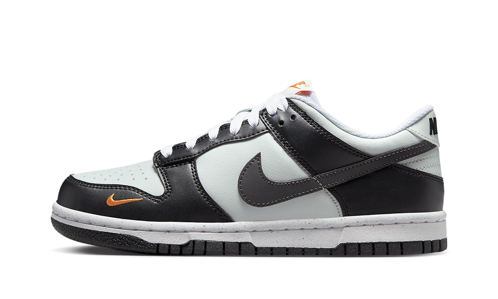 Dunk Low Next Nature GS "Black Bright Mandarin" FN7784 001