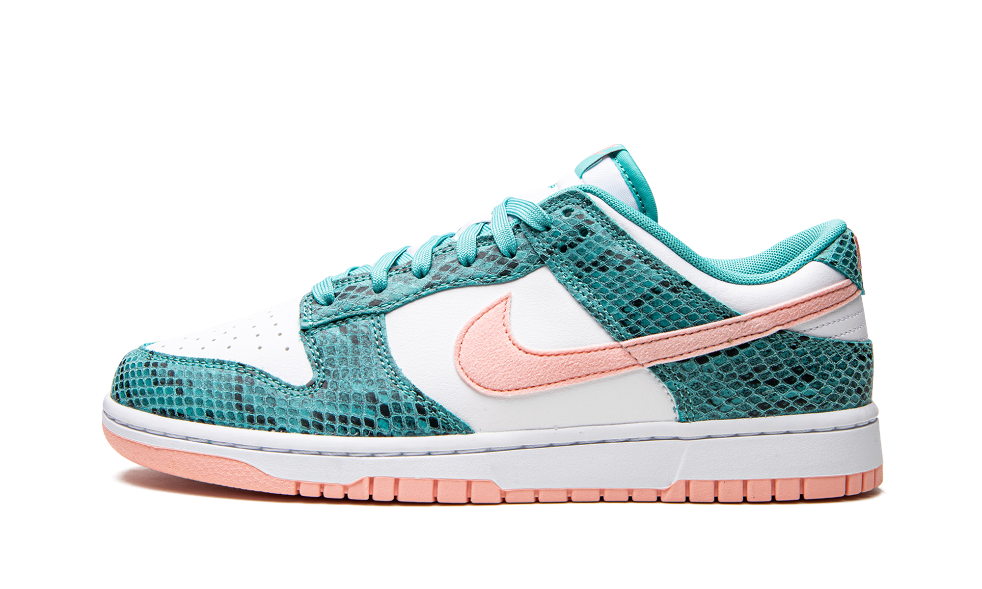 Dunk Low "Snakeskin Washed Teal Bleached Coral" DR8577 300