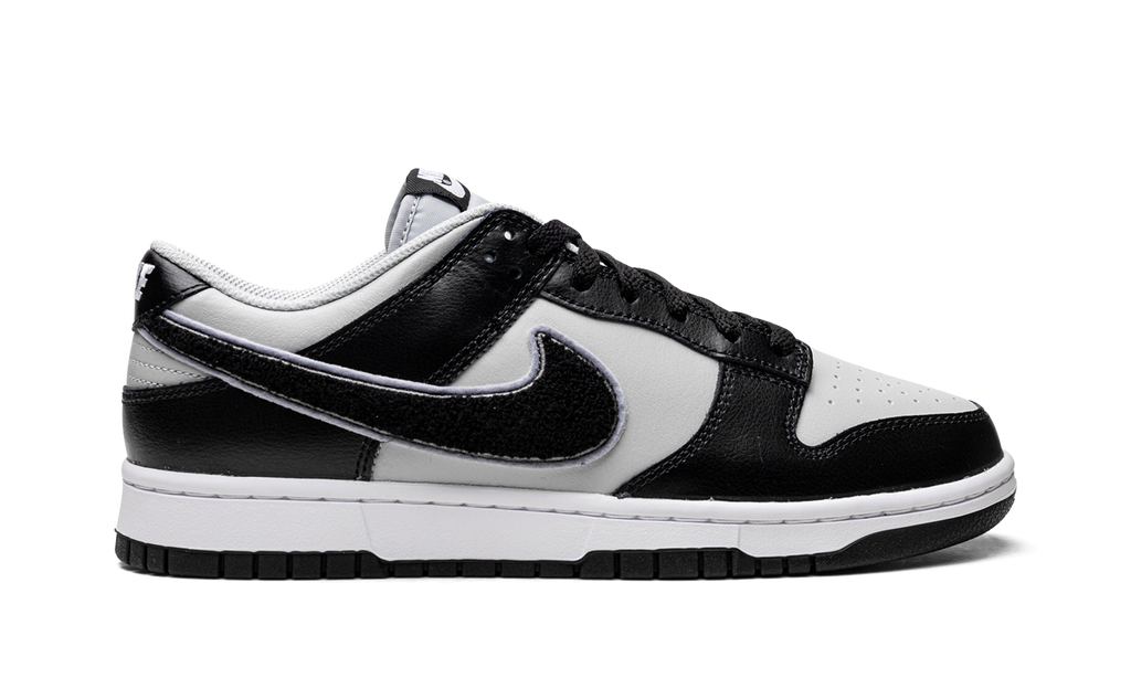 Dunk Low "Chenille Swoosh Black Grey" DQ7683 001