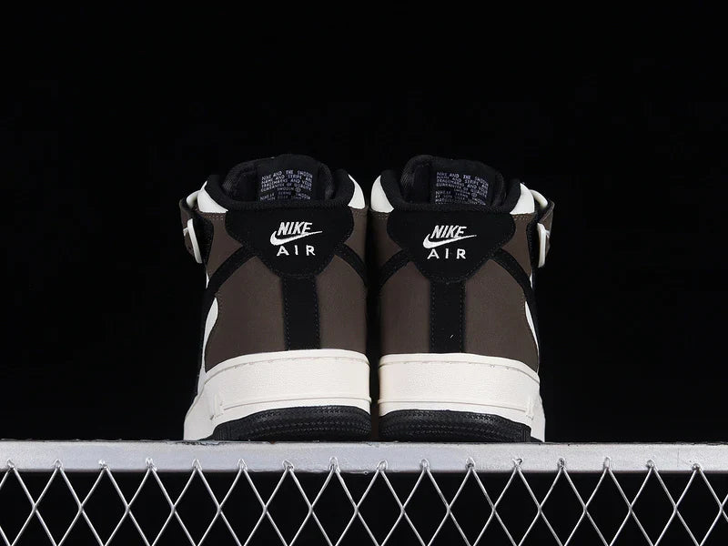 Nike Air Force 1 Mid "Black/Brown/White"