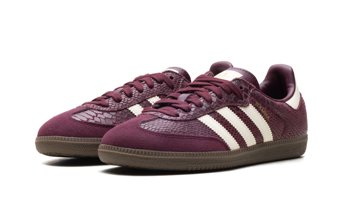 Samba OG WMNS "Snakeskin Maroon Cream White" IH3979