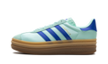 Gazelle Bold WMNS "Clear Mint Lucid Blue Gold Metallic" JI2702