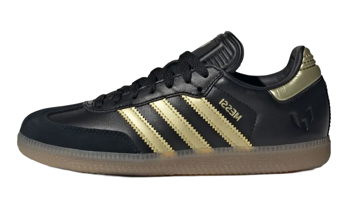 Samba Indoor GS "Gold Metallic / Gum" JR6349