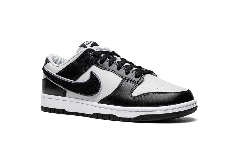 Dunk Low "Chenille Swoosh Black Grey" DQ7683 001