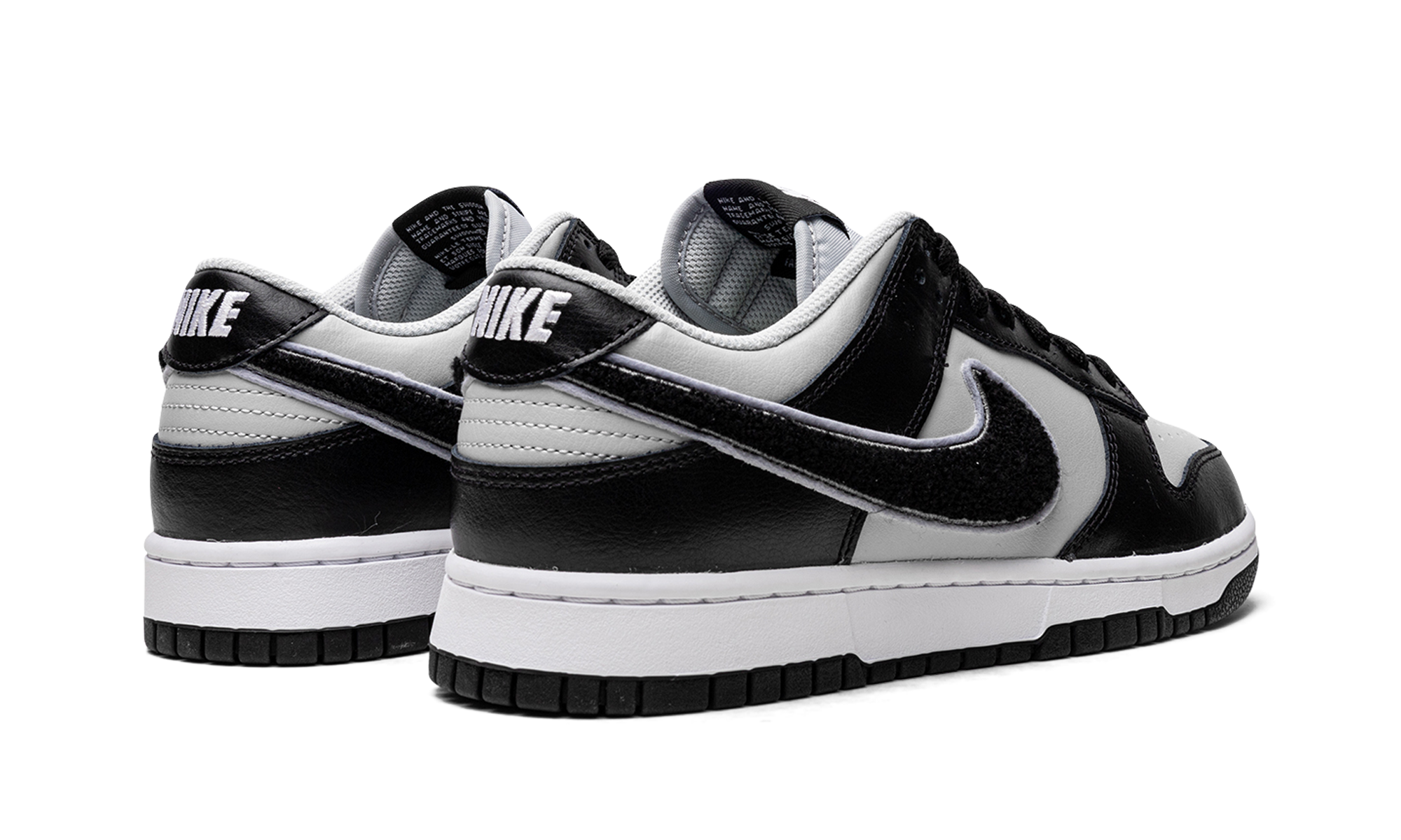 Dunk Low "Chenille Swoosh Black Grey" DQ7683 001